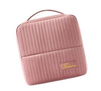 Luxury Velvet Makeup Case with Dividers Hand Carry Travel Friendly Toiletry Bag