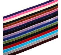 Luxury Velvet Piping Cord & Matching Flat Velvet Ribbon - 10mm, 19mm or 25mm Width. Soft Decorative Trim for Sewing,Upholstery & Dressmaking,16 Colours [French Navy, 5 Meter - 15mm (Piping)]