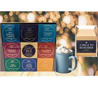 Luxury Velvet Rich Instant Hot Chocolate Selection Box - 9 Assorted Flavors, Great Gift for Secret Santa or Stocking Fillers