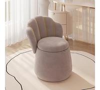 Luxury Velvet Storage Footstool 60cm High Pouf Couch Stool with High Backrest Ideal for Dressing Table & Living Room Seating Elegant Bedroom Accent Chair