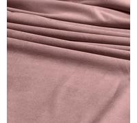 Luxury Velvet Upholstery Fabric - Soft Sheen 100% Polyester, 225 GSM Knitted Backed - English Rose - 1 Metre (100cm x 148cm)