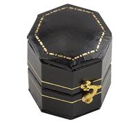 Luxury Victorian Antique Style Hexagon Ring Box