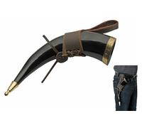 Luxury Viking Horn 12" to 14" with Fur Frog