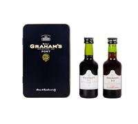 Luxury W. & J. Graham's Fine Tawny & Ruby Port Tasting Set - 2 x 5cl Miniature Gift Tin