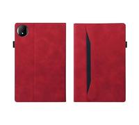 Luxury Wallet Stand Flip Tablet Cover Suitable For Huawei Honor Pad X7 8.7inch 2025 Shockproof Case With Card Slots(Red)