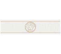 Luxury Wallpaper Versace 3 Non-Woven Wallpaper 5.00 m x 0.13 m Gold White Made in Germany 935223 93522-3