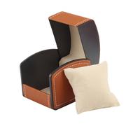 Luxury Watch Case - Leather Exterior, Smooth Lining, Portable Protective Shell, Polished Finish, Sturdy Frame | Jewelry Holder for Collectors, Closet, Retail Display, Desk Storage, Suitcase