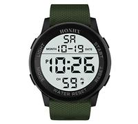Luxury Watch LED Wrist Sport Men Analog Waterproof Digital Men's Watch At8020-03l (Green, One Size)