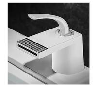 Luxury Waterfall Basin Rose Gold Black Household Hot and Cold Mixer Tap - White Bathroom Faucets ，Faucet Kitchen taps for Sink