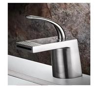 Luxury Waterfall Basin Rose Gold Black Household Hot and Cold Mixer Tap - White Bathroom Faucets ，Faucet Kitchen taps for Sink