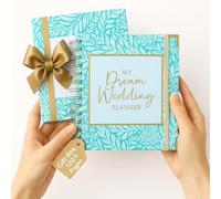 Luxury Wedding Planner Book Organiser - Engagement Gift for couples | Elegant Wedding Planning Book with Guest List, Budget Tracker, Moodboards, Table Planner & Timeline | Keepsake engagement gifts