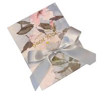 Luxury Weddings Guest Book Elegant Premium Hardcover Blue with Floral Design Fold Out Perfect for Parties Business Meetings Receptions Sign in Visitors Register Funerals Company Visits Special Events