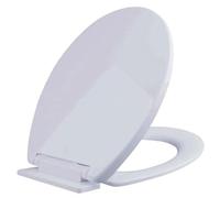 Luxury White Soft Close Toilet Seat Heavy Duty Oval WC Seat with Universal Bottom Fixing Kit Durable Modern Bathroom Design Easy Clean High Grade Material