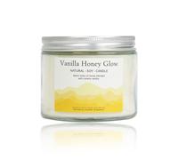 Luxury White Soy Wax Candle with Honey & Vanilla, Comforting Aromatherapy Blend for Relaxation and Warmth, Hand Poured Scented Candle, Natural Wax, Long Burning, Sweet Scent, in Gift Box