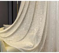 Luxury White Tulle Curtains for Living Room & BedroomElegant Sheer SemiTransparent Home Decor for Dining Room Window Treatments Soft Fabric Light Filtering