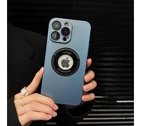 Luxury Wireless Charge Phone Case For iPhone 14 13 12 11 Pro Max Plus Magnetic Bumper Matte Hard PC Shockproof Cover,Sky Blue,For iPhone 14