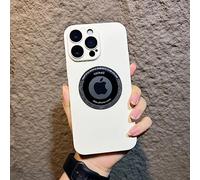 Luxury Wireless Charge Phone Case For iPhone 14 13 12 11 Pro Max Plus Magnetic Bumper Matte Hard PC Shockproof Cover,White,For iPhone 14plus