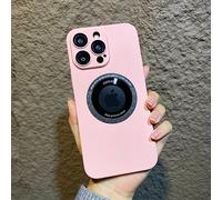 Luxury Wireless Charge Phone Case For iPhone 14 13 12 11 Pro Max Plus Magnetic Bumper Matte Hard PC Shockproof Cover,Pink,For iphone 11Pro