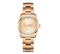 Luxury Women’s Waterproof Quartz Watch - Luminous Stainless Steel Dress Watch with Calendar Feature (Rose Gold)