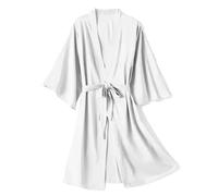Luxury Women's Kimono Robe - Satin Bridal Nightgown, Sexy Lingerie For Honeymoon, Bachelorette, Wedding
