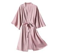 Luxury Women's Kimono Robe - Satin Bridal Nightgown, Sexy Lingerie For Honeymoon, Bachelorette, Wedding