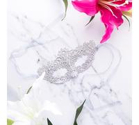 Luxury Womens Lace Venetian Masquerade Prom Halloween Carnival Mask Ball (Stunning Silver)
