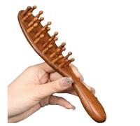 Luxury Wooden Scalp Massager - Handmade 100% Natural Sandalwood Wide Tooth Combs - Wood Massage Comb Sandalwood Comb for Hair Care