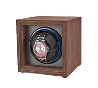 Luxury Wooden Watch Winder Box with Chandelier Lighting - Quiet Automatic Rotator with Soft Pillow, for Single Watch Display and Storage (Men & Women)