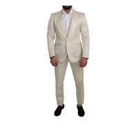 Luxury Wool Blend 3 Piece Suit - male - Dolce & Gabbana - Single Breasted Suits - Beige - XS - Suits XS