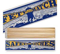 Luxury XL Matches, Very Long Matchs, Blue Lighthouse Matches Design, Long Extra Large Matches, Giant Matches, Coloured Tips Large Matchsticks, Housewarming, Fireseide Matches for Candles Gift