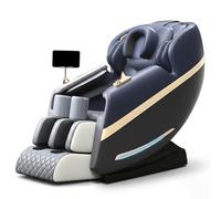 Luxury Zero Gravity Massage Chair Full Body with Extended SL Track, AI Body Scan, 360° Air Compression, Heat Therapy, HiFi Bluetooth Speakers, LCD Touch Screen, Pre-Assembled(Blue)