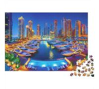 LuxuryYachtMarina 1000 Piece Jigsaw Puzzles for Adults Featuring Artistic Design Jigsaws for Adults As A Mind Relaxation Puzzle for Holiday Activity 52x38cm/1000pcs