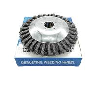 Luxuypon Replacement 150MM Steel Wire Grass Trimmer Head Derusting Weeding Wheel, Outer Dia. 150mm 6Inch, Mounting Hole 25.4mm Brushcutter