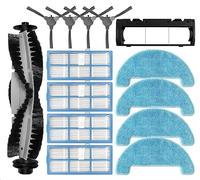 Luxuypon Replacement Main Side Brush HEPA Filter Mop Rag Cloth Brush Cover Compatible with Bagotte BG600/BG700/BG750/BG800 MAX Spare Parts Accessories (Set A)