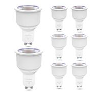 Luxvista 9W GU10 Long Neck LED Reflector Bulbs, 6000K Cool White Long Barrel Non-dimmable LED Bulbs, 75-90W Halogen Bulbs Equivalent, Pack of 8