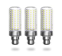 Luxvista B22 Bayonet LED Bulb, 25W Corn Light, 6000K Daylight White, 180W Incandescent Equivalent, 1800LM, Energy Saving, Non-dimmable, AC85-265V, 3 Pack