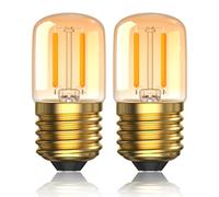 Luxvista Dimmable 2W E27 Screw Bulb Ultra Warm 2200K Low Wattage Night Light Bulb 2W LED Equivalent 15W, Vintage Filament T28 E27 Pygmy Bulb, 2 Pack