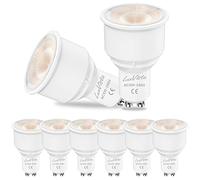Luxvista GU10 LED Spotlight Bulbs - Non-Dimmable 9W GU10 Long Neck Light Bulbs (80W Halogen Equivalent) Cold White 6000K, 9 Watt Non-dimmable Ceiling Light Bulbs (8-Pack)