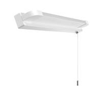 Luxvista LED Bathroom Mirror Light with Pull Cord Switch 7W, IP44 Waterproof Bathroom Wall Light with Pull Cord, Wall Light Over Mirror Lamp for Shaving and Makeup, Cool White 6000K