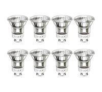 Luxvista Mini GU10 Halogen Bulbs, 35W Warm White 2700K Dimmable Reflector Bulbs Equivalent to 3W LED Bulbs 360Lumen Mains Voltage Halogen 120 Degree Spotlight Bulbs for Lava Lamp, AC 220V-240V, 8 Pack