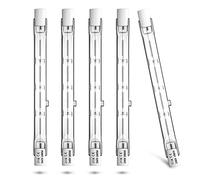 Luxvista R7S Halogen Bulb 118mm, 118mm LED Dimmable 160W Linear Replacement Tungsten Floodlight Security Flood Light Bulbs 240V Warm White 2700K 5-Pack, (J118)