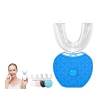 luxxiv HappySmile, 360° Ultrasonic Toothbrush - Automatic Sonic Toothbrush with Timer, Electric Toothbrush, Sonic Toothbrush, 360 Degree Toothbrush for Adults, Deep Cleaning (Blue)