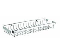 Luxxur 015 never-rust Chrome plated Brass shower caddy 29cm - concealed screw fixing