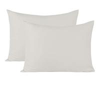 Luxxurecare Pillowcases 22 x 54 Inches - Envelope Closure Bed Pillow Cases - Set of 2 - Silver Gray 1000 Thread Count Egyptian Cotton Soft Wrinkle & Fade Resitant
