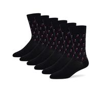 LUXY LINE LIMITED Mens Crew Length Mid-Calf Height Dress Socks (geometric pattern)