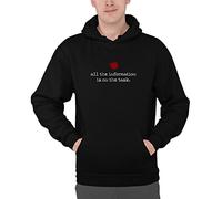 Luxyl Unisex All The Information Is On The Task Hoodie Black Large
