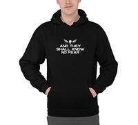 Luxyl Unisex And They Shall Know No Fear Hoodie Black XX-Large