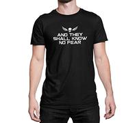 Luxyl Unisex and They Shall Know No Fear T-Shirt Black Large