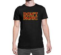 Luxyl Unisex Don't Panic T-Shirt Black X-Large