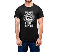 Luxyl Unisex Don't Worry, I Have a Plan (Critical Failure) T-Shirt Black XX-Large